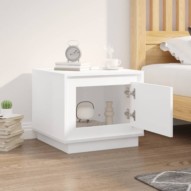 vidaXL Coffee Table White 51x50x44 cm Engineered Wood