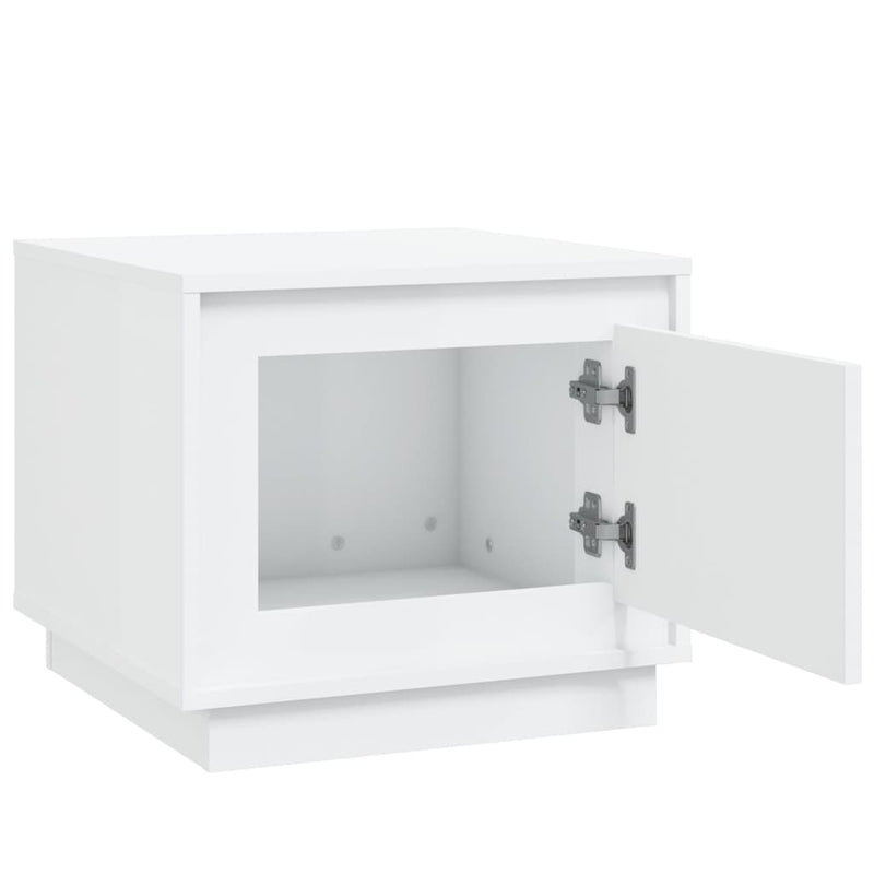vidaXL Coffee Table White 51x50x44 cm Engineered Wood