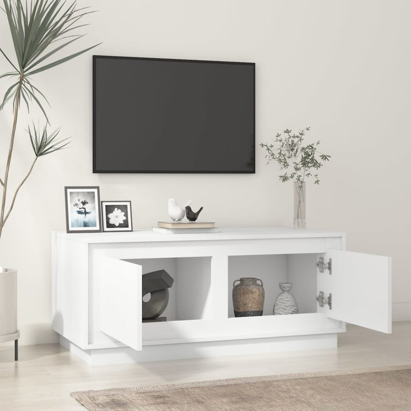 vidaXL Coffee Table White 102x50x44 cm Engineered Wood