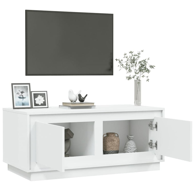 vidaXL Coffee Table White 102x50x44 cm Engineered Wood
