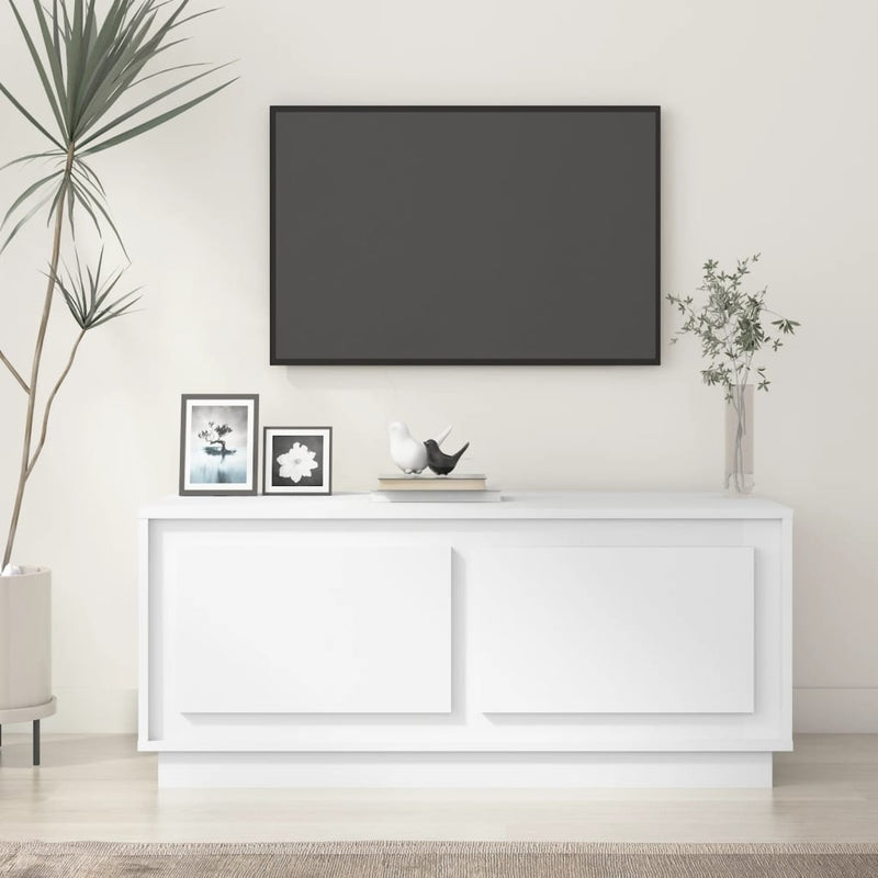 vidaXL Coffee Table White 102x50x44 cm Engineered Wood