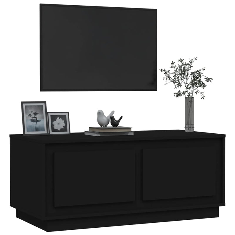 vidaXL Coffee Table Black 102x50x44 cm Engineered Wood