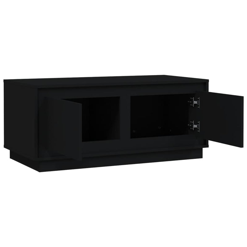 vidaXL Coffee Table Black 102x50x44 cm Engineered Wood