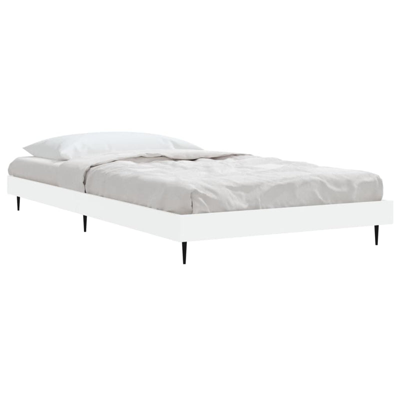 vidaXL Bed Frame without Mattress White 90x190 cm Engineered Wood