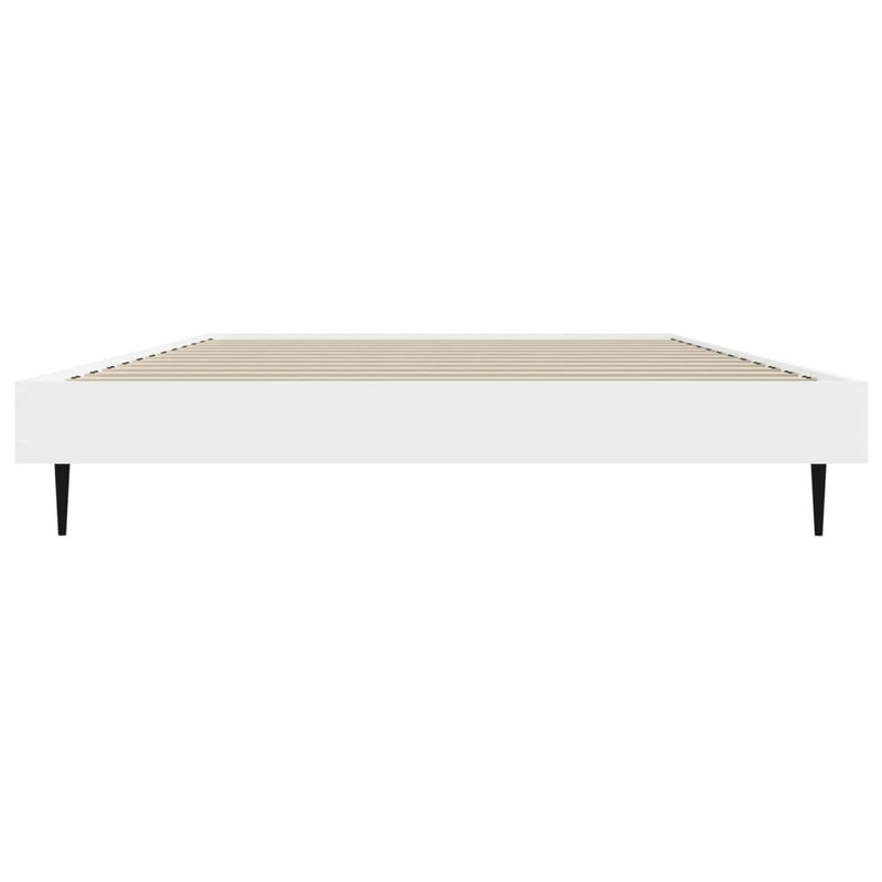 vidaXL Bed Frame without Mattress White 90x190 cm Engineered Wood