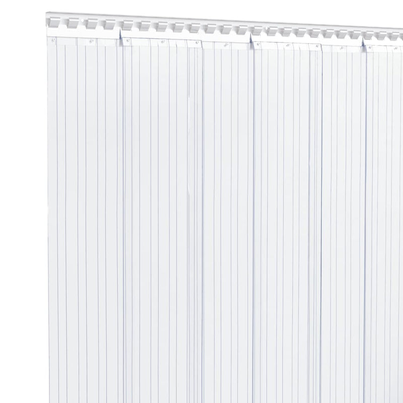vidaXL Door Curtain Transparent 200 mmx1.6 mm 25 m PVC