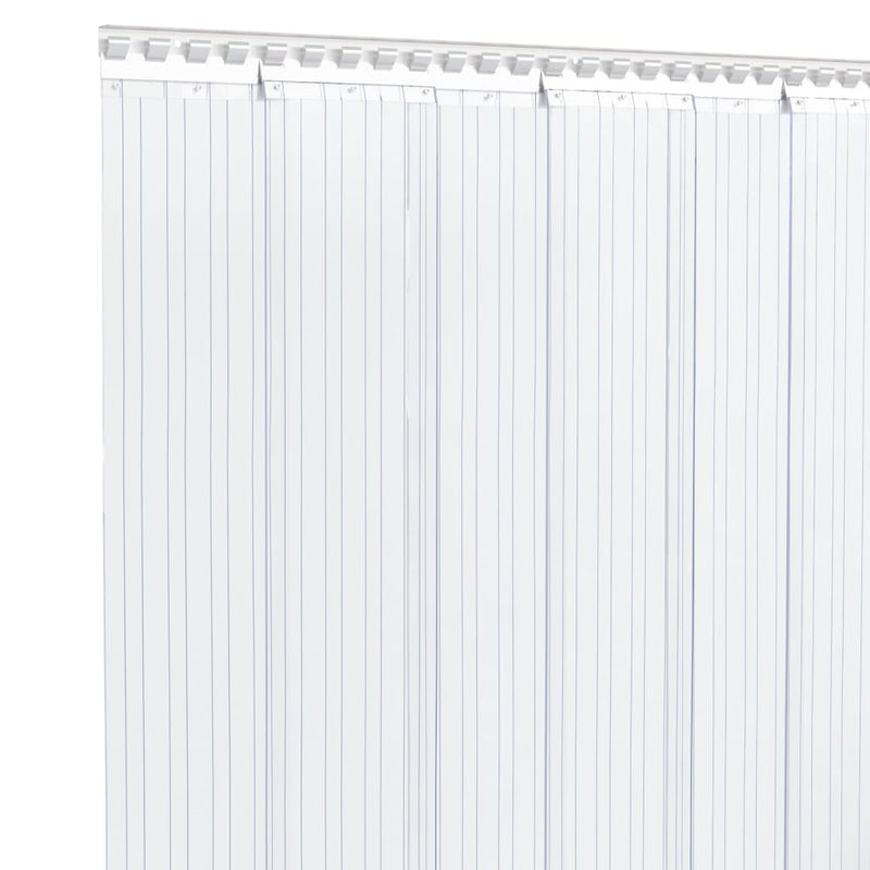 vidaXL Door Curtain Transparent 200 mmx1.6 mm 50 m PVC