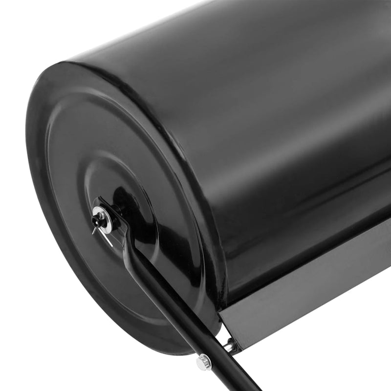 vidaXL Garden Lawn Roller Push Black 63 L Iron
