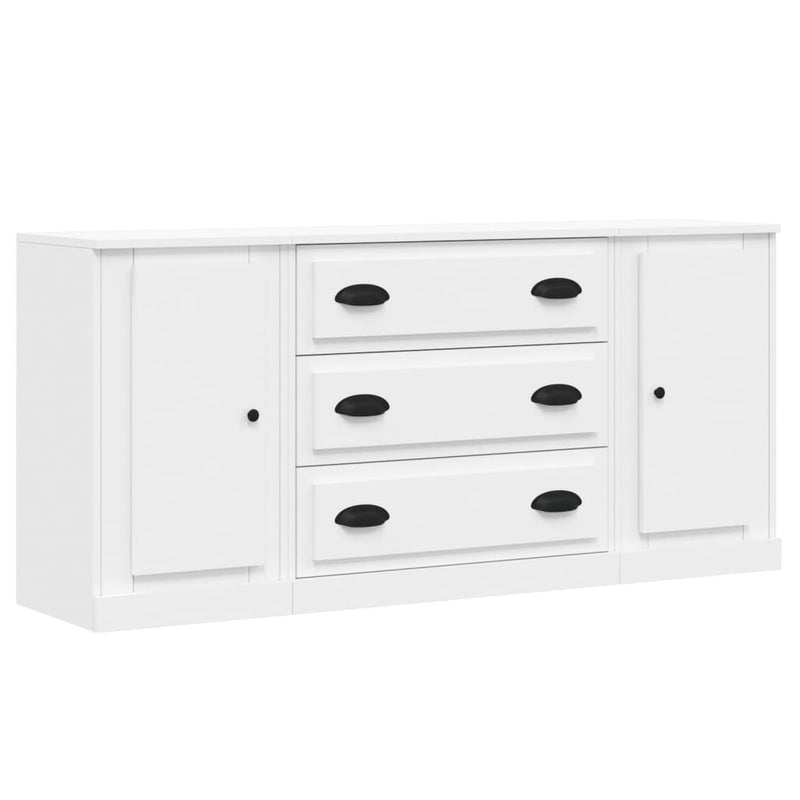 vidaXL Sideboards 3 pcs White Engineered Wood