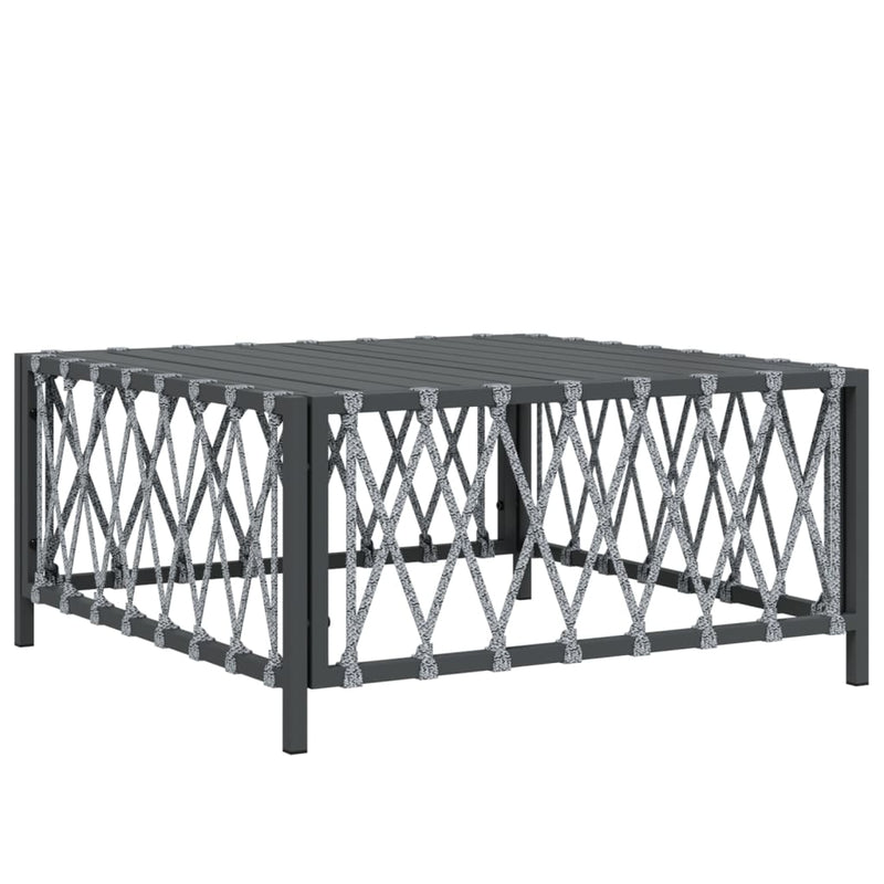 vidaXL 3 Piece Garden Lounge Set with Cushions Anthracite Steel