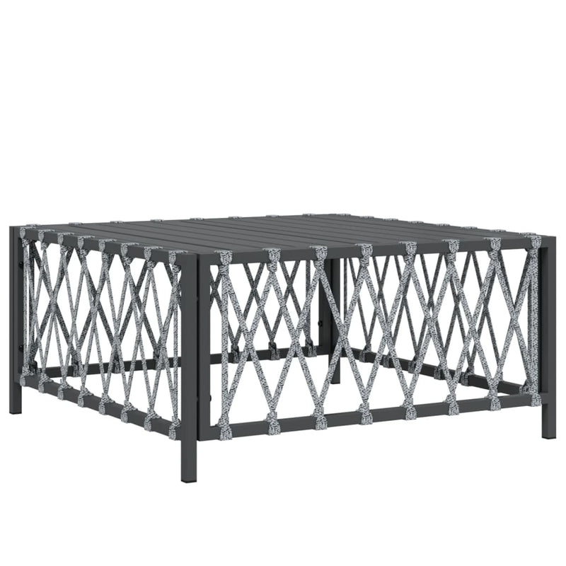 vidaXL 4 Piece Garden Lounge Set with Cushions Anthracite Steel