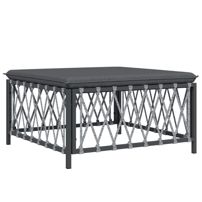 vidaXL 6 Piece Garden Lounge Set with Cushions Anthracite Steel