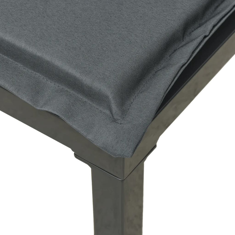 vidaXL 6 Piece Garden Lounge Set Black and Grey Poly Rattan
