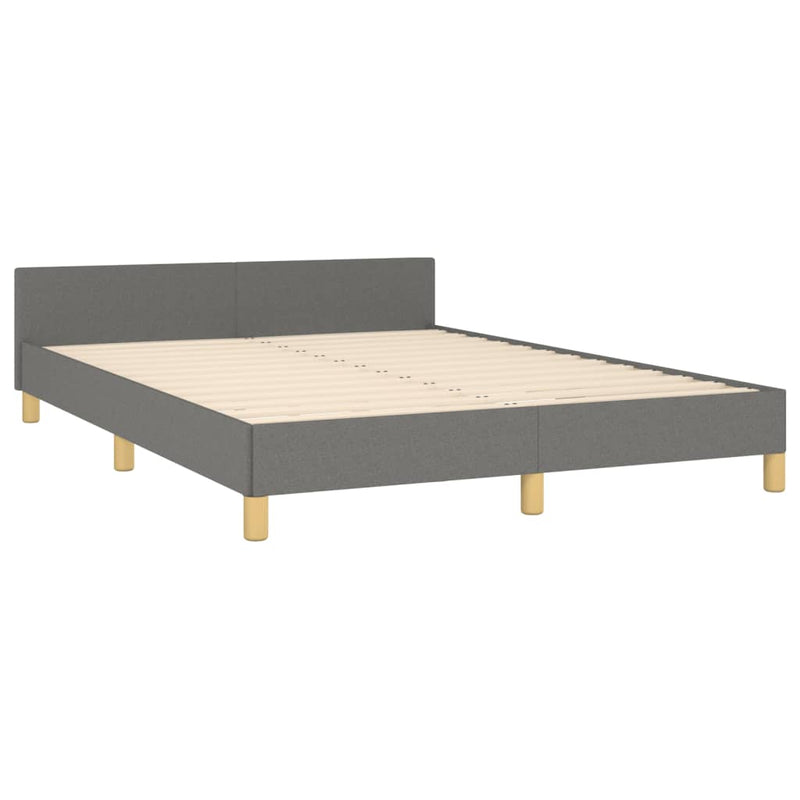 vidaXL Bed Frame without Mattress Dark Grey King Single Size Fabric