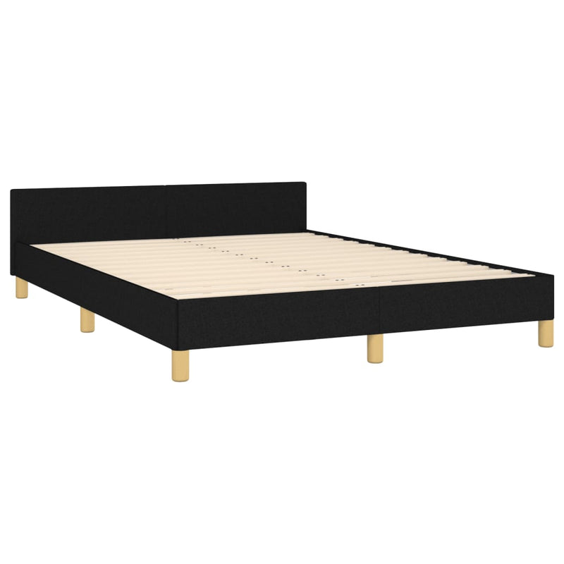 vidaXL Bed Frame without Mattress Black King Single Size Fabric