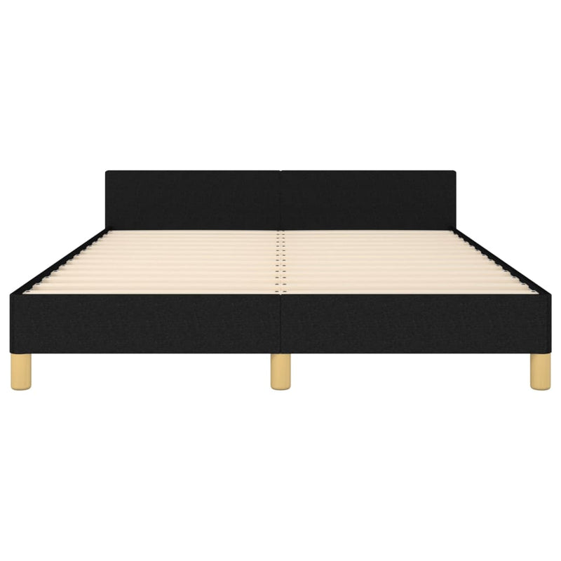 vidaXL Bed Frame without Mattress Black King Single Size Fabric