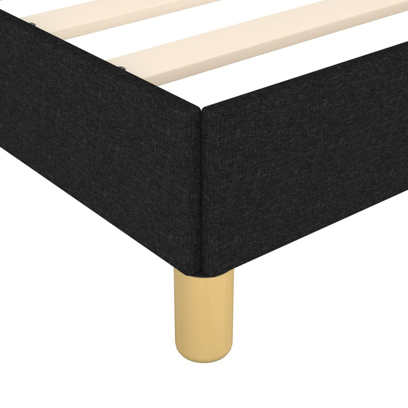 vidaXL Bed Frame without Mattress Black King Single Size Fabric
