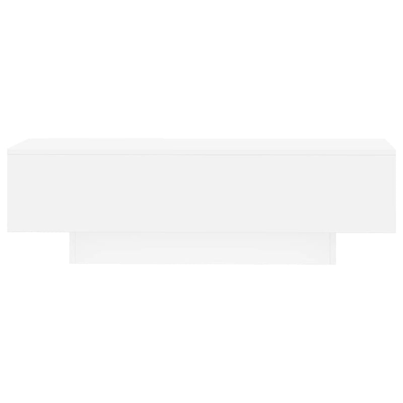 vidaXL Coffee Table White 100x49.5x31 cm Engineered Wood