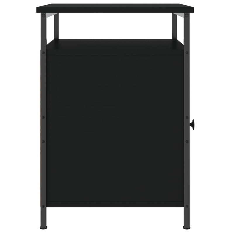 vidaXL Bedside Cabinets 2 pcs Black 40x42x60 cm Engineered Wood
