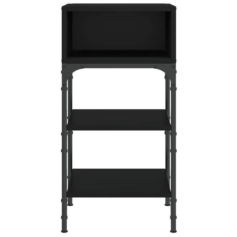 vidaXL Bedside Tables 2 pcs Black 35x34.5x70 cm Engineered Wood