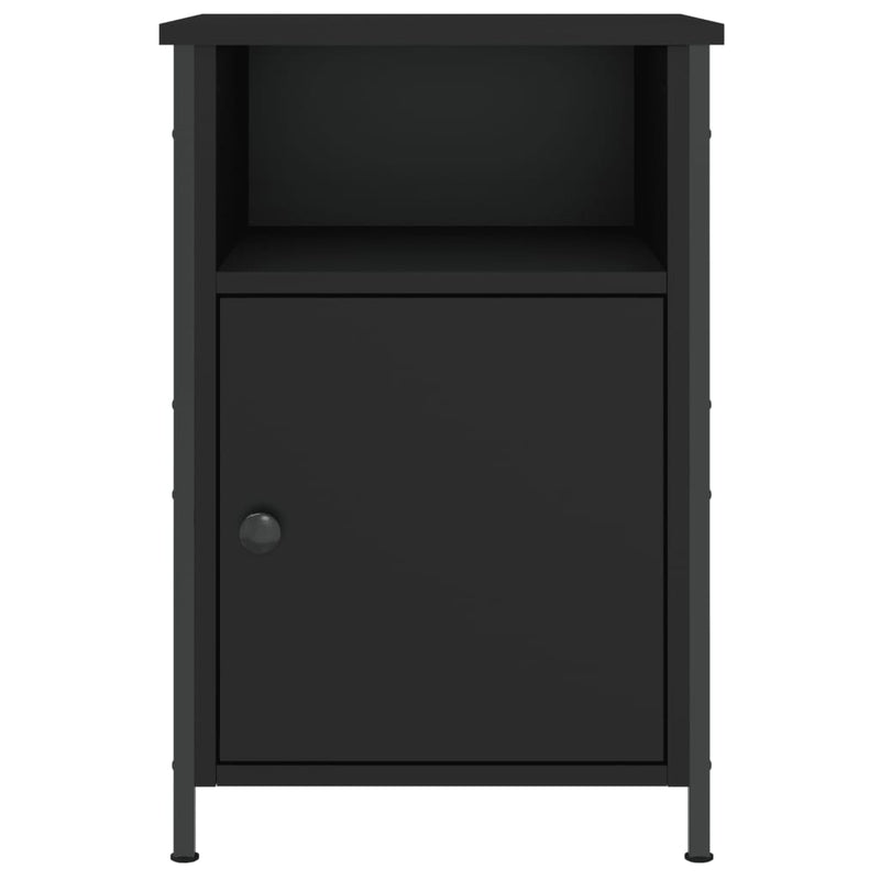 vidaXL Bedside Cabinets 2 pcs Black 40x42x60 cm Engineered Wood
