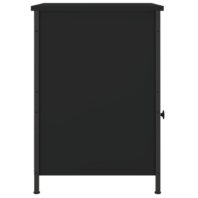 vidaXL Bedside Cabinets 2 pcs Black 40x42x60 cm Engineered Wood