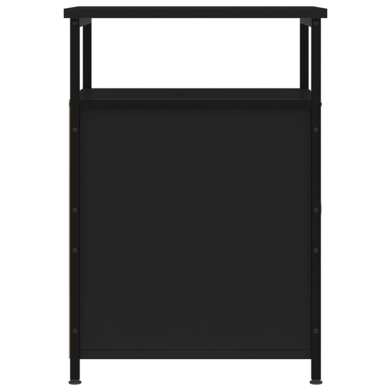 vidaXL Bedside Cabinets 2 pcs Black 40x42x60 cm Engineered Wood