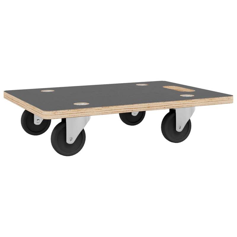 Dolly Trolleys 2 pcs Rectangular 80x55x11.5 cm