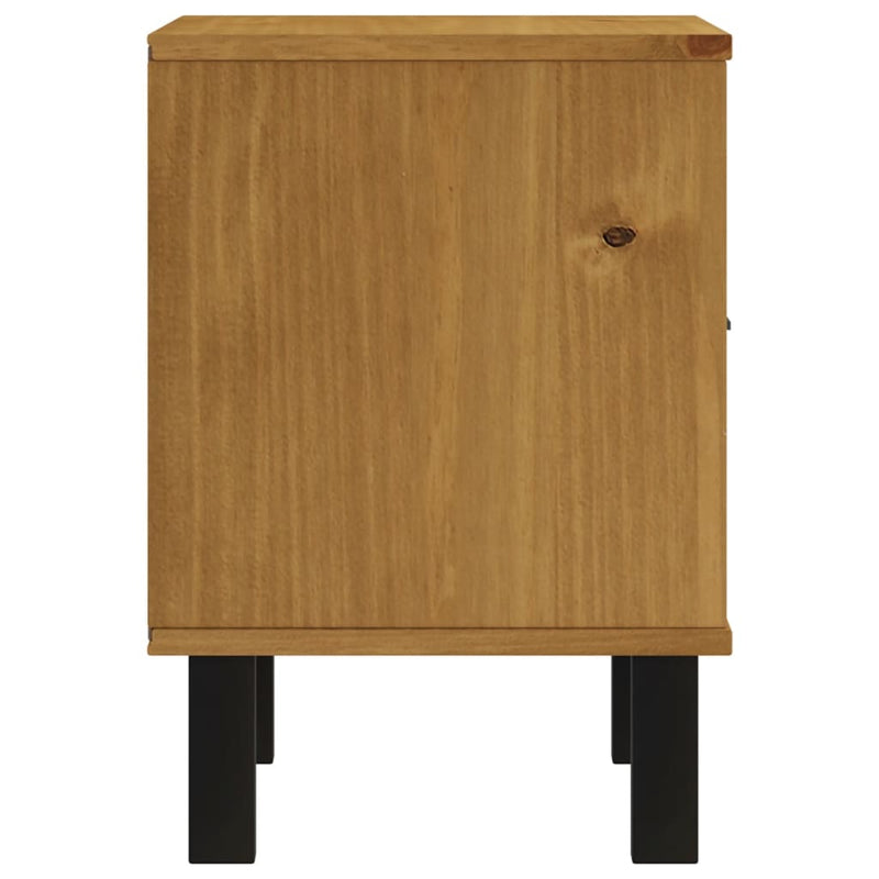 vidaXL Bedside Cabinet FLAM 40x35x50 cm Solid Wood Pine
