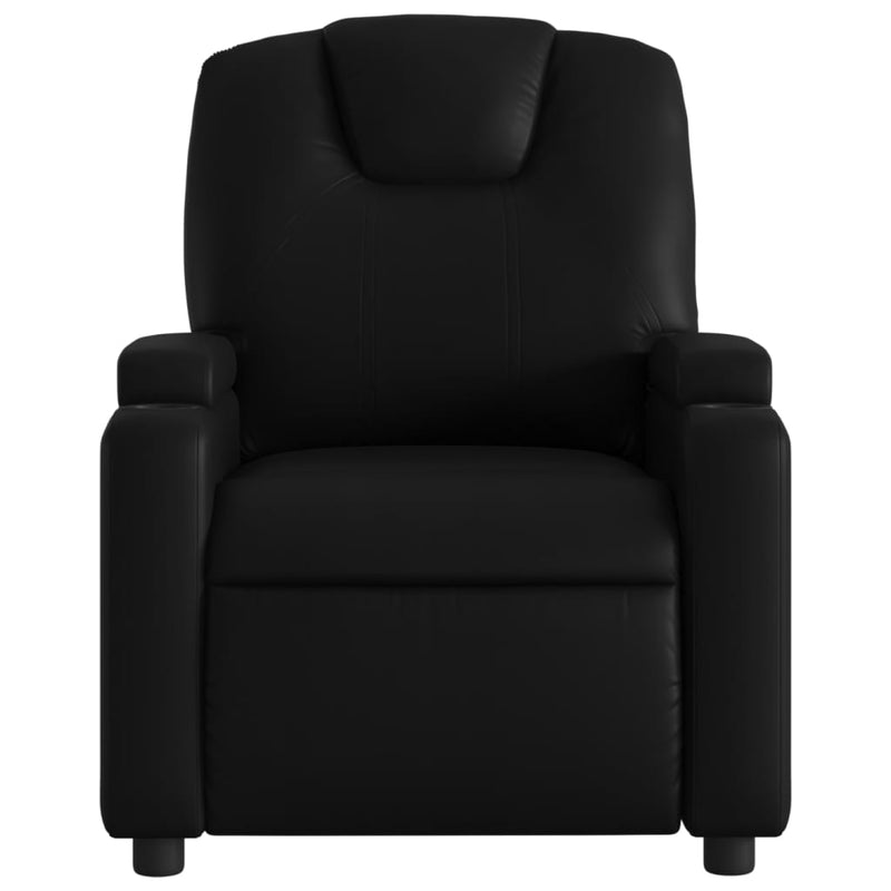 vidaXL Massage Recliner Chair Black Faux Leather