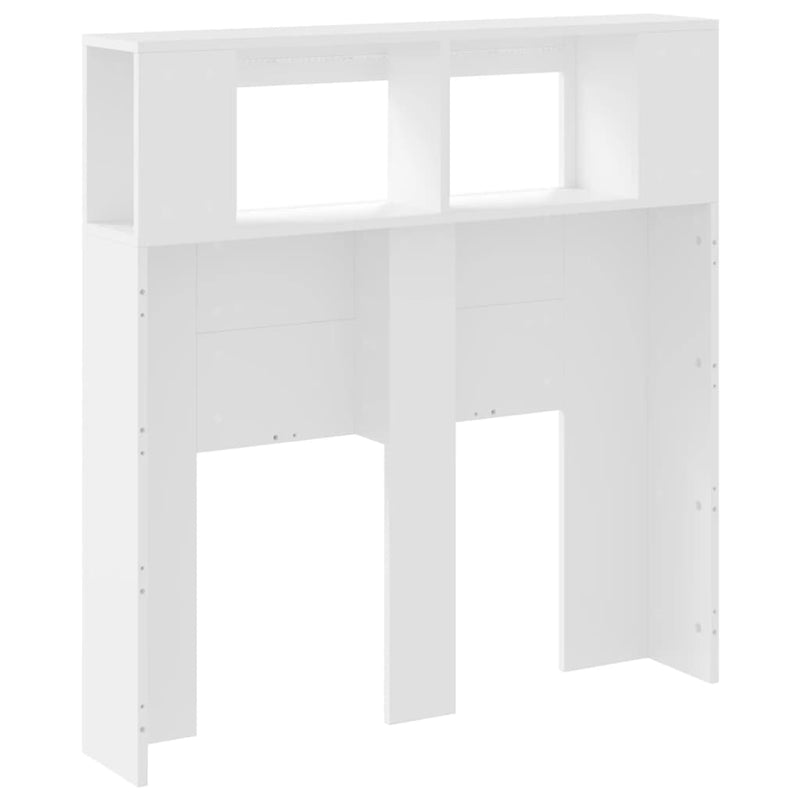 vidaXL LED Headboard White 100 cm Engineered Wood