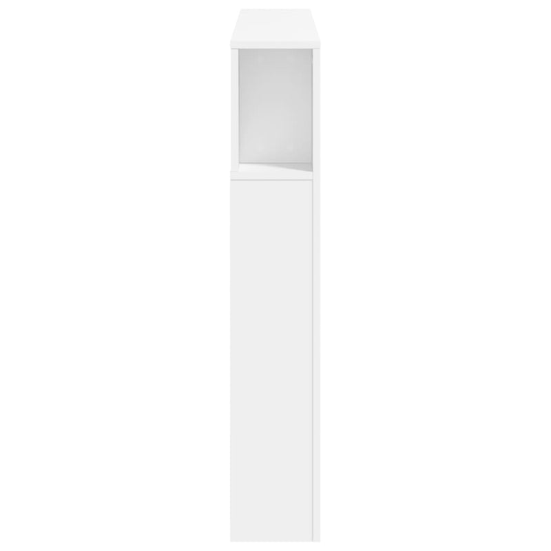 vidaXL LED Headboard White 120 cm Engineered Wood