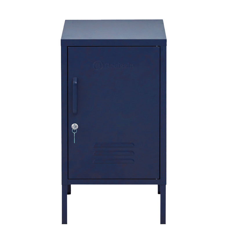 ArtissIn Bedside Table Metal Cabinet - MINI Blue