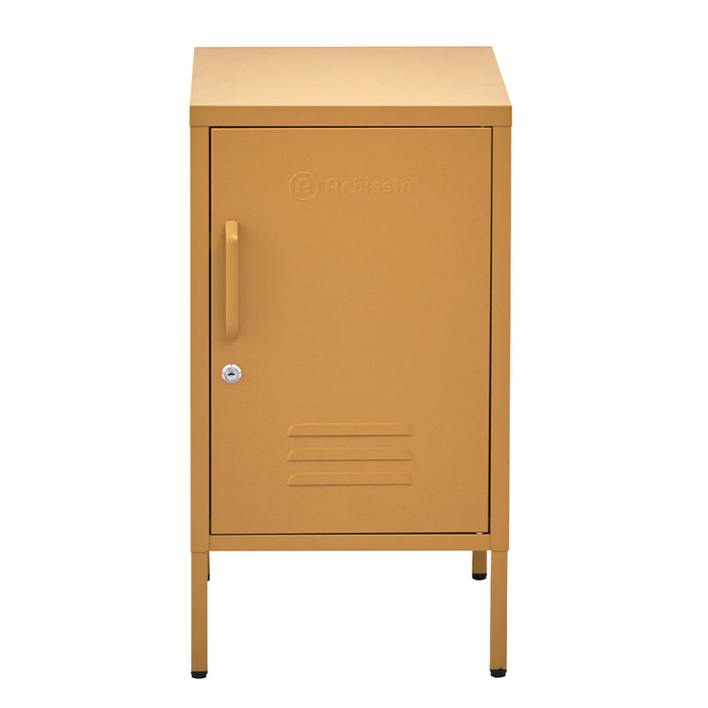 ArtissIn Bedside Table Metal Cabinet - MINI Yellow