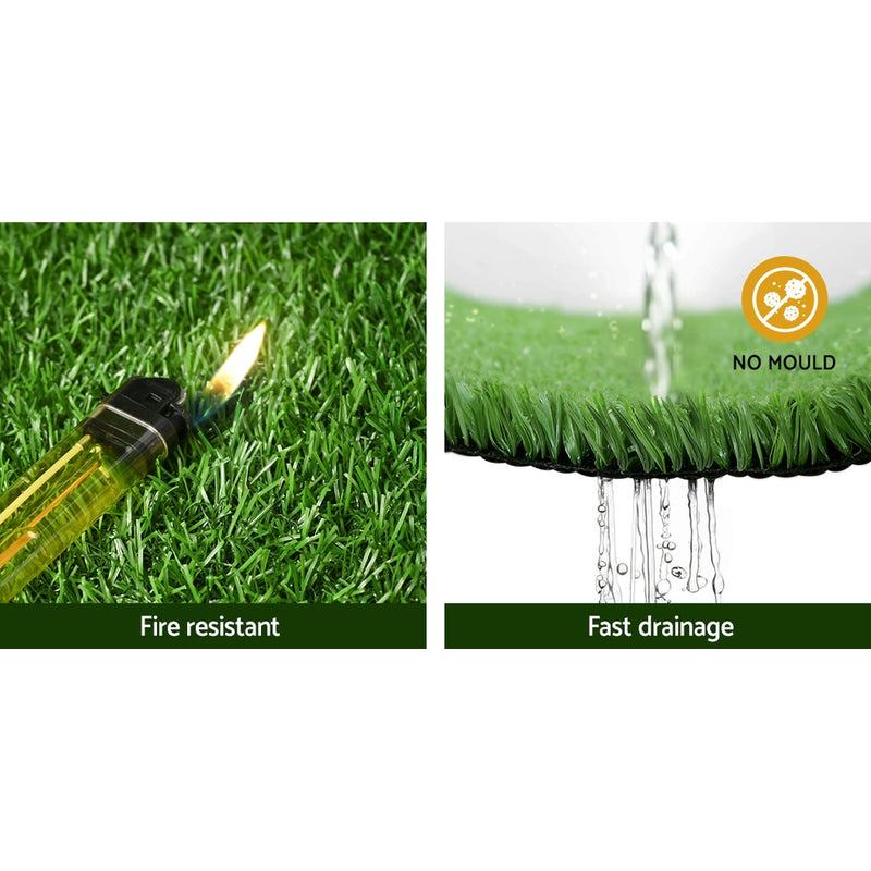 Primeturf 1x10m Artificial Grass Synthetic Fake 10SQM Turf Lawn 17mm Tape