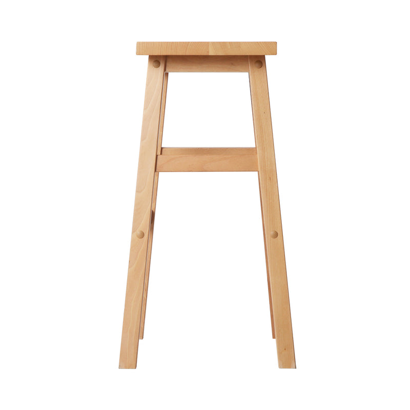 Artiss 2x Bar Stools Kitchen Chairs Wooden Nature