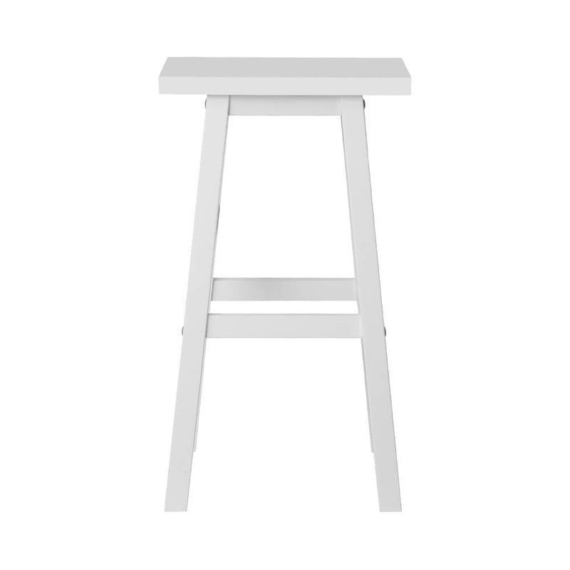 Artiss 2x Bar Stools Kitchen Chairs Wooden White