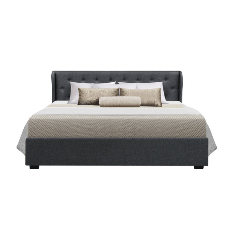 Artiss Bed Frame King Size Gas Lift Charcoal ISSA