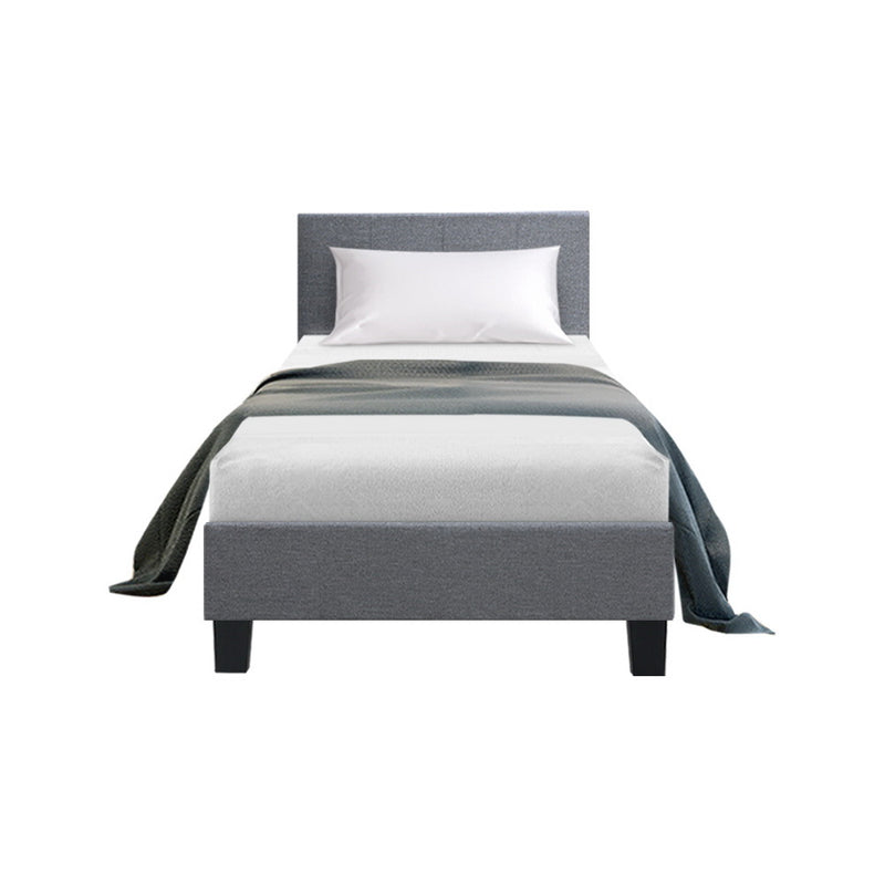 Artiss Bed Frame King Single Size Grey NEO