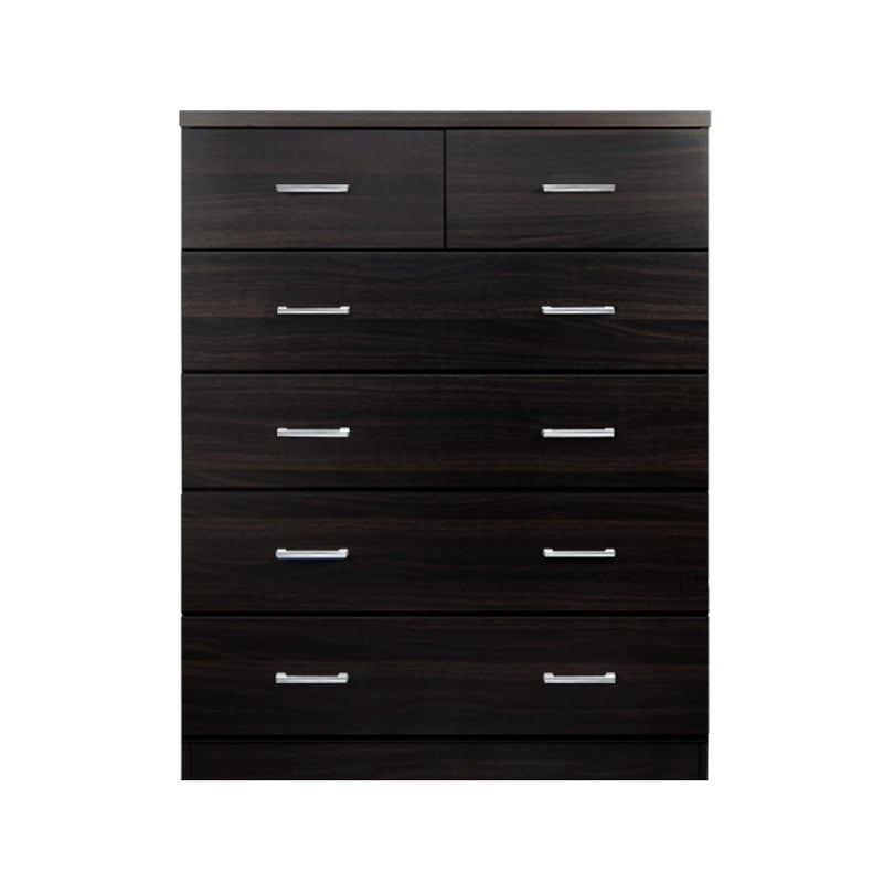 Artiss 6 Chest of Drawers - ANDES Walnut