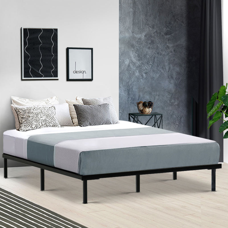 Artiss Bed Frame Queen Size Metal Frame TED