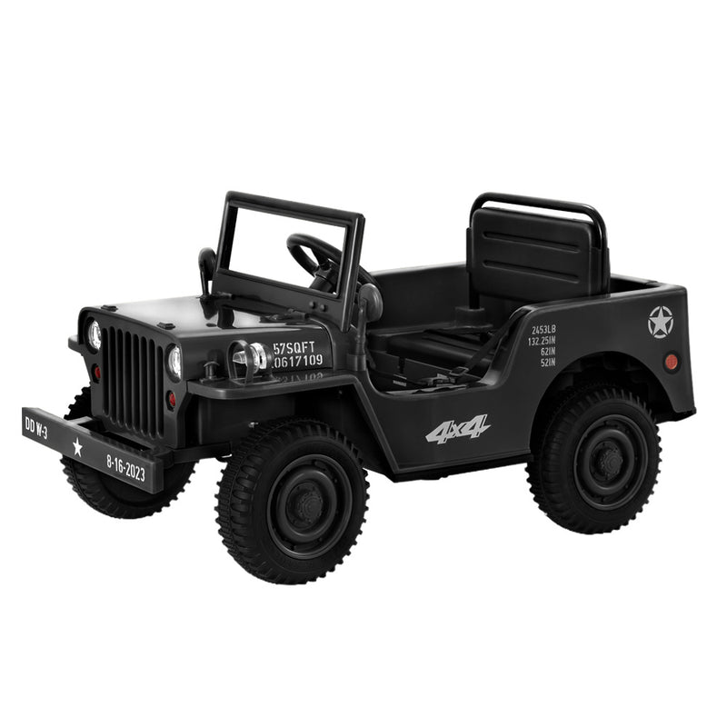 Rigo Kids Ride On Car Off Road Military Toy Cars 12V Black