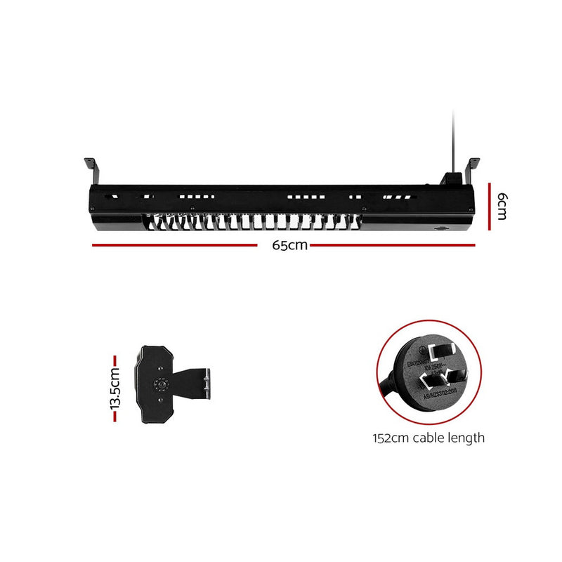 Devanti Electric Strip Heater Infrared Radiant Heaters Reamote control 2000W