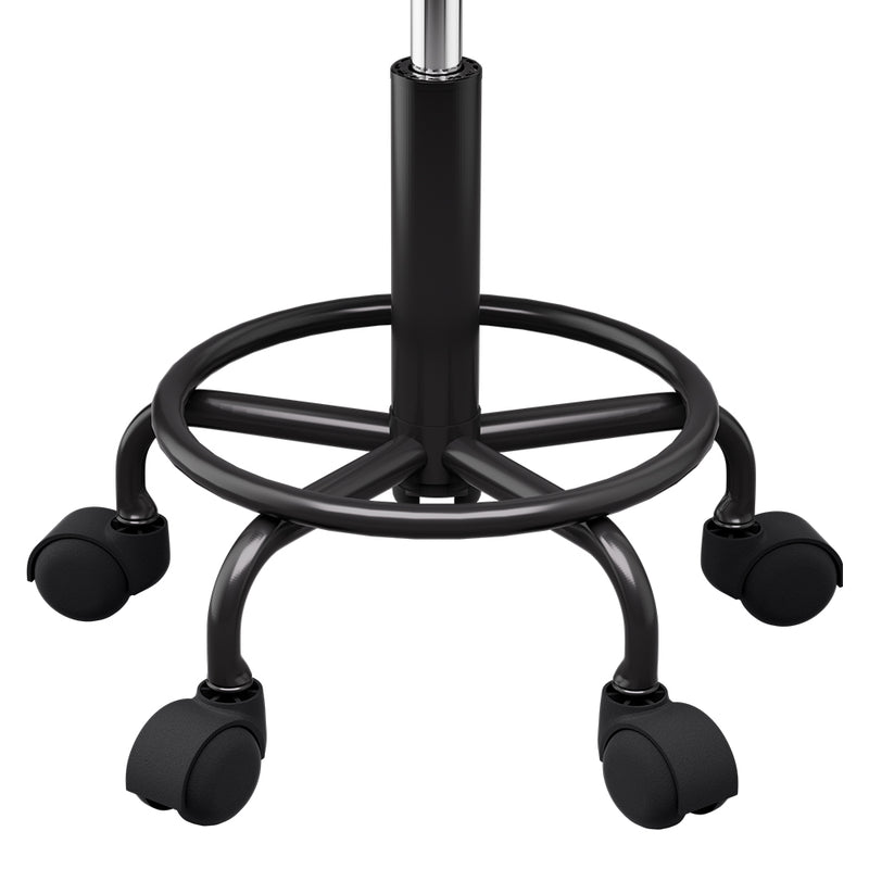 Artiss Salon Stool Swivel Height Adjustable Round Barber Spa Chair Black