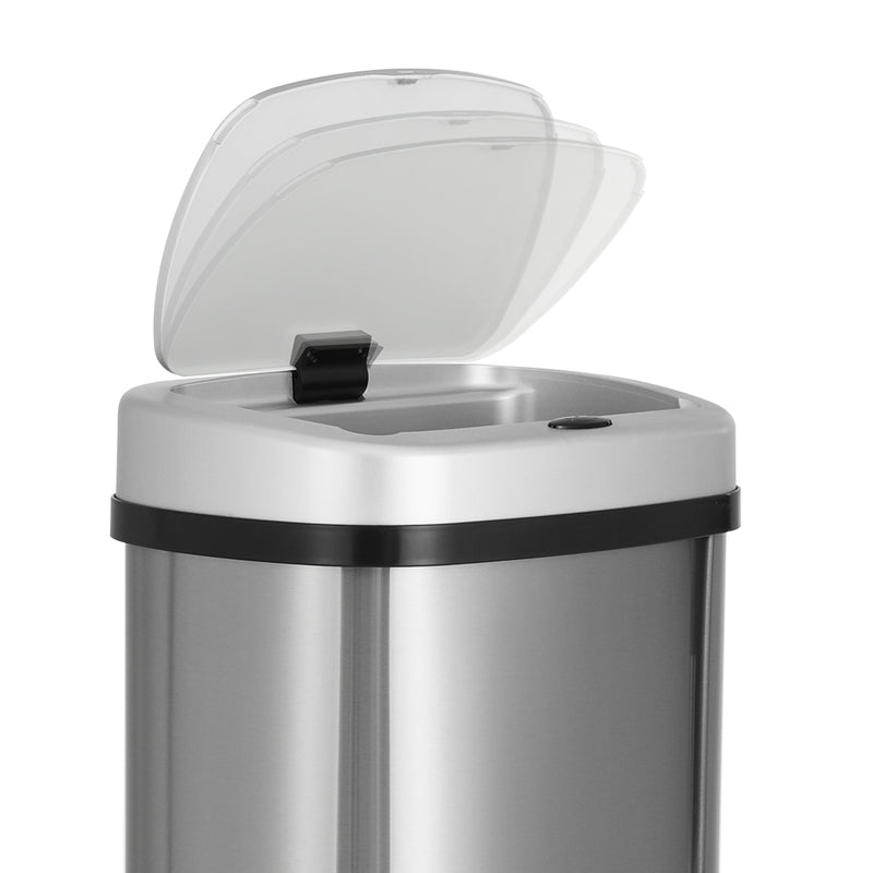 Devanti 50L Sensor Bin Motion Rubbish Automatic Silver