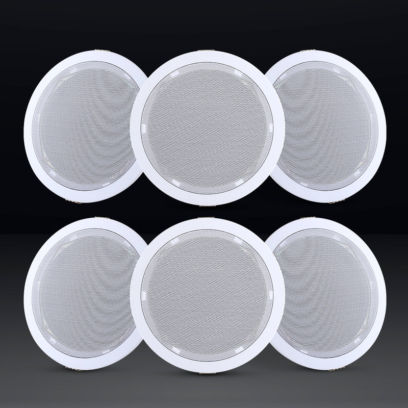 Giantz 6 Inch Ceiling Speakers In Wall Speaker Home Audio Stereos Tweeter 6pcs