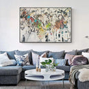 Wall Art 80cmx120cm Abstract White Dream Black Frame Canvas