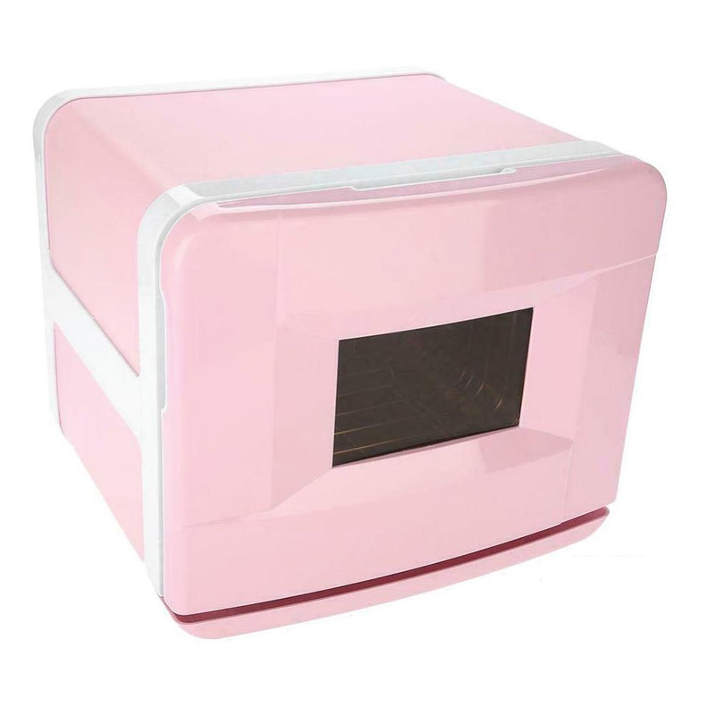 8L Pink Electric Towel Warmer UV Steriliser Cabinet Small Hot Heater Sanitiser