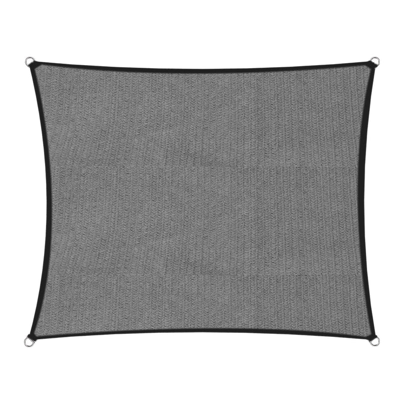 Wallaroo Outdoor Sun Shade Sail Canopy Grey Square 3 x 3M