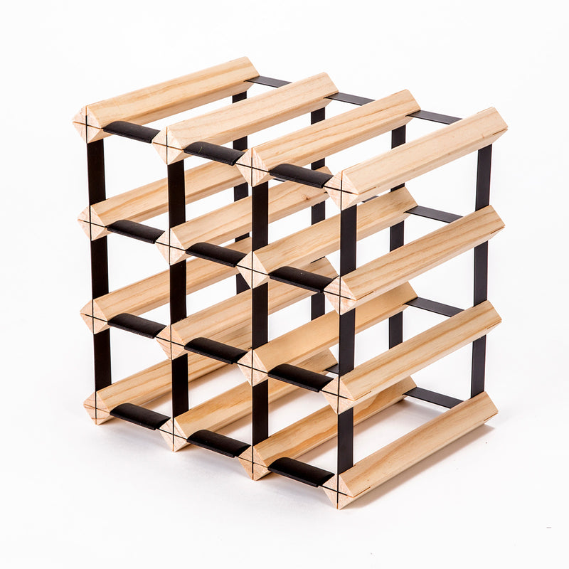 La Bella 12 Bottle Timber Wine Rack Storage Cellar Organiser